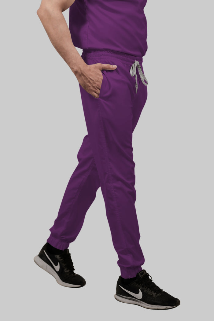 Stretchable (2Way) Men Purple Jogger