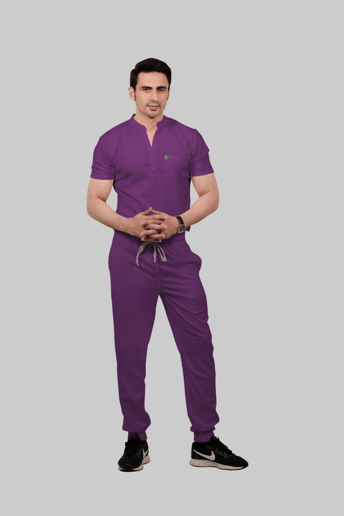 Stretchable (2Way) Men Purple Jogger
