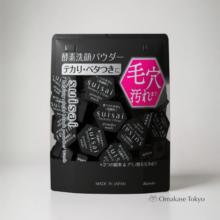SUISAI Beauty Clear Black Powder Wash 0.4g x 32 Pieces