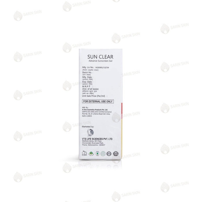 Sun clear Advance Sunscreen Gel SPF 50
