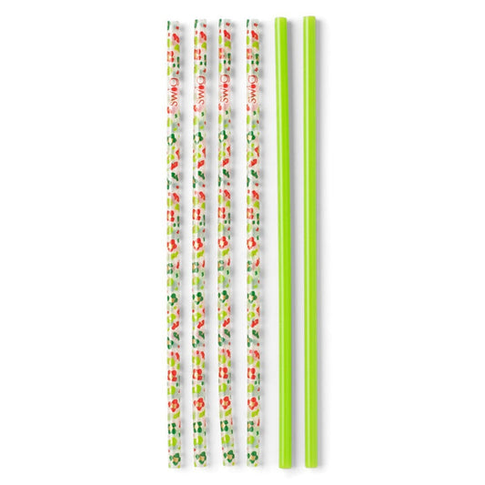 SWIG Jingle Jungle & Lime Tall Straw Set