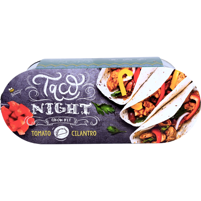 Taco Night Grow Kit | Galvanized Windowsill Planter