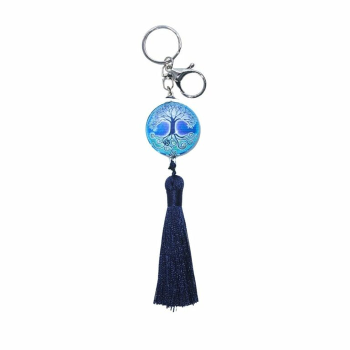 Tree of Life Tassel Keychain