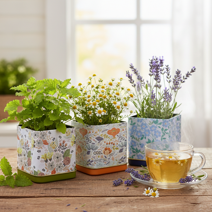 Tea Garden Grow Kit | Lavender, Chamomile & Lemon Balm (Set of 3)