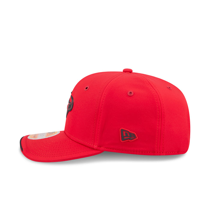 Red Houston Texans NFL sideline cap, front view with Texans logo and NFL mark