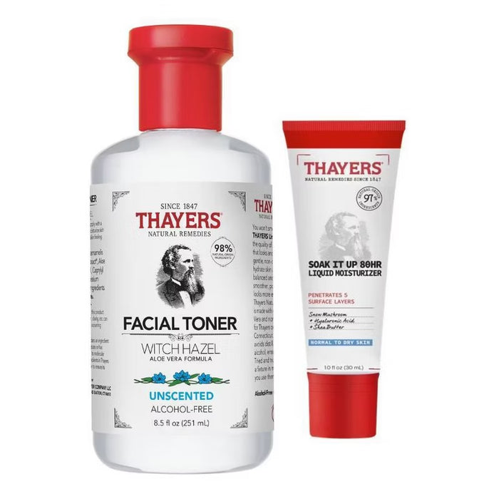 THAYERS PORE-FECT MATCH Unscented Skin Care Duo بكج العناية بالبشرة من ثايرس