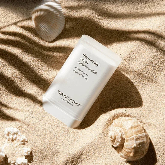 [THE FACE SHOP] The Therapy Vegan Sunscreen Stick SPF 50+ PA++++ 18g - Ballagrio