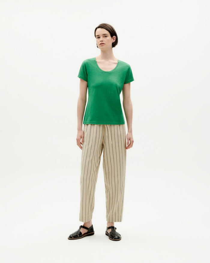 Thinking Mu Femme - T-shirt Regina - Green Clover-T-shirt-WTS00381