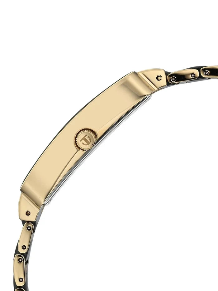 Titan Dial & Ceramic Bracelet Style Strap Analogue Date Aperture Watch - 90013KD05