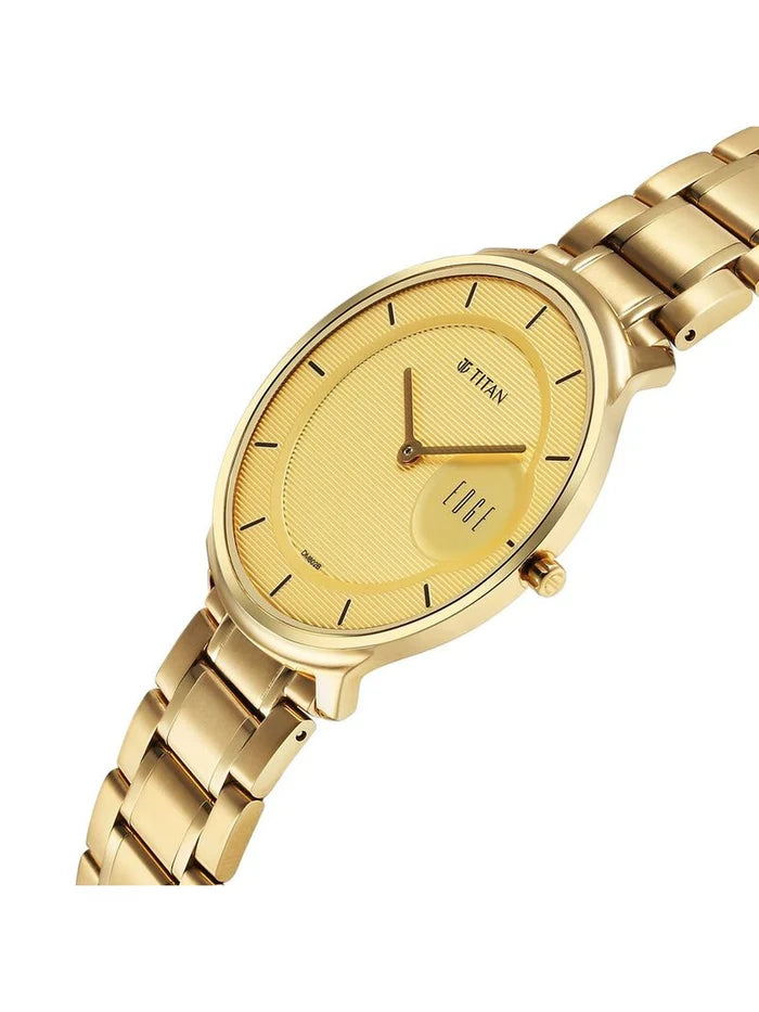 Titan Edge Round Analog Watch - NU1843YM02