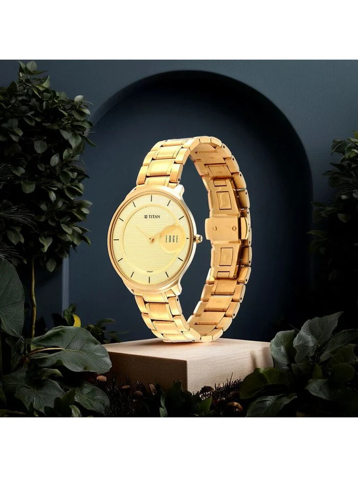 Titan Edge Round Analog Watch - NU1843YM02