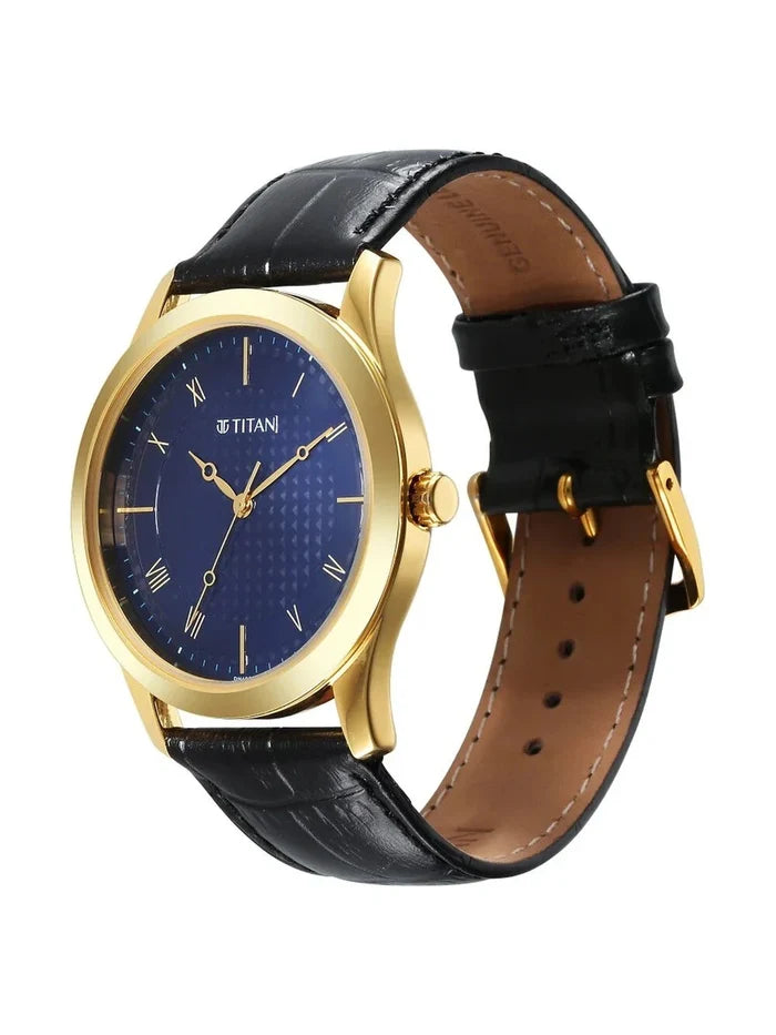 Titan Karishma Round Blue Dial Analog Watch - NS1823YL02
