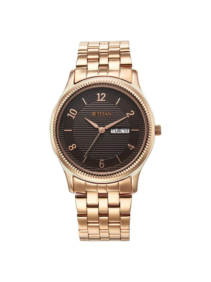 Titan Karishma Round Brown Dial Analog Watch - NS1824WM01