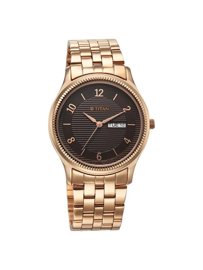 Titan Karishma Round Brown Dial Analog Watch - NS1824WM01