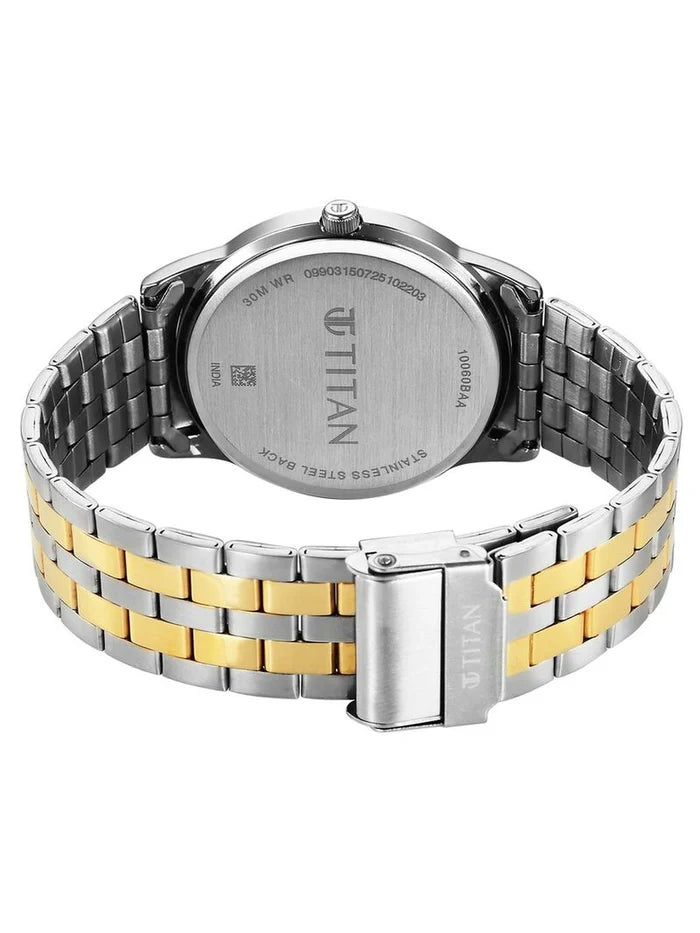 Titan Karishma Round Silver Dial Analog Watch - 10060BM01