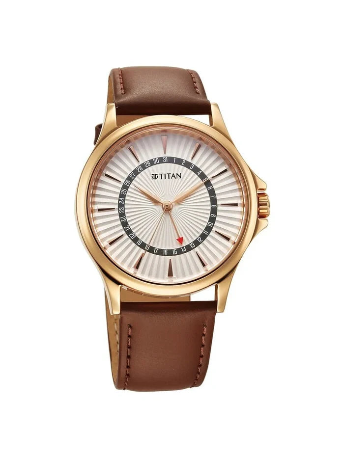Titan Karishma Round Silver Dial Analog Watch - NU10038WL01