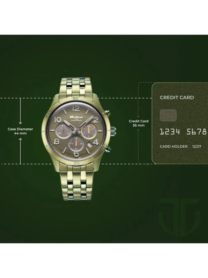 Titan Octane Round Green Dial Analog Watch - NT90153QM01