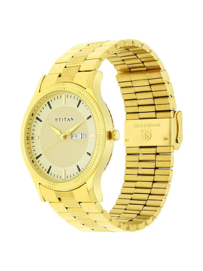 Titan Round Analog Watch - NU1650YM04