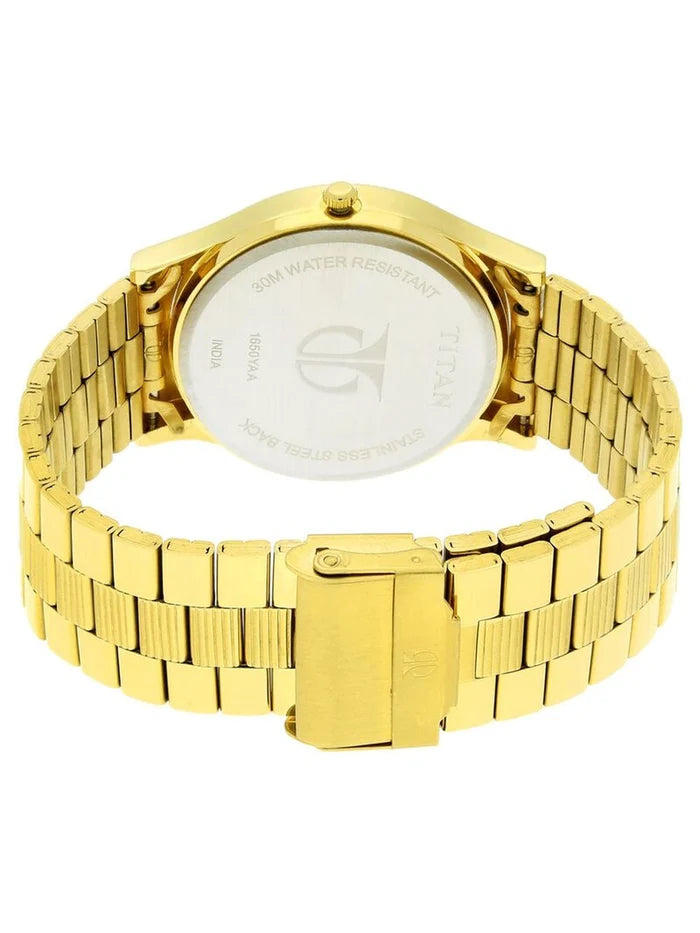 Titan Round Analog Watch - NU1650YM04