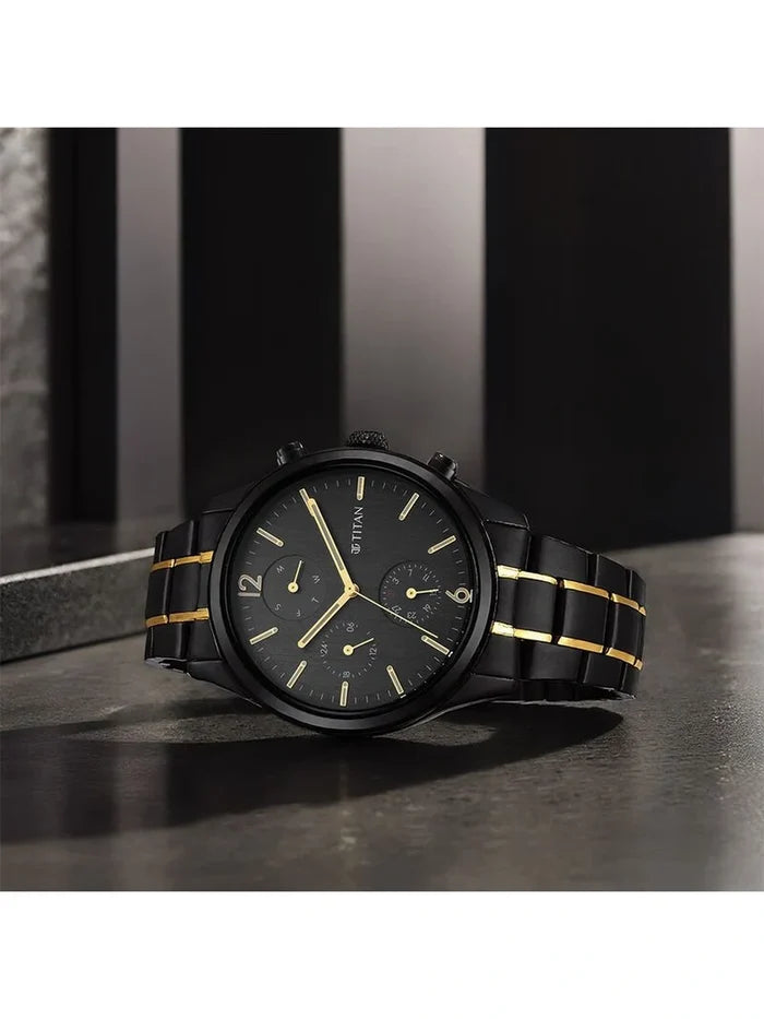 Titan Round Analog Watch - NU1805KM03