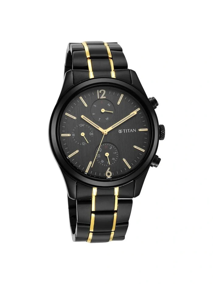 Titan Round Analog Watch - NU1805KM03