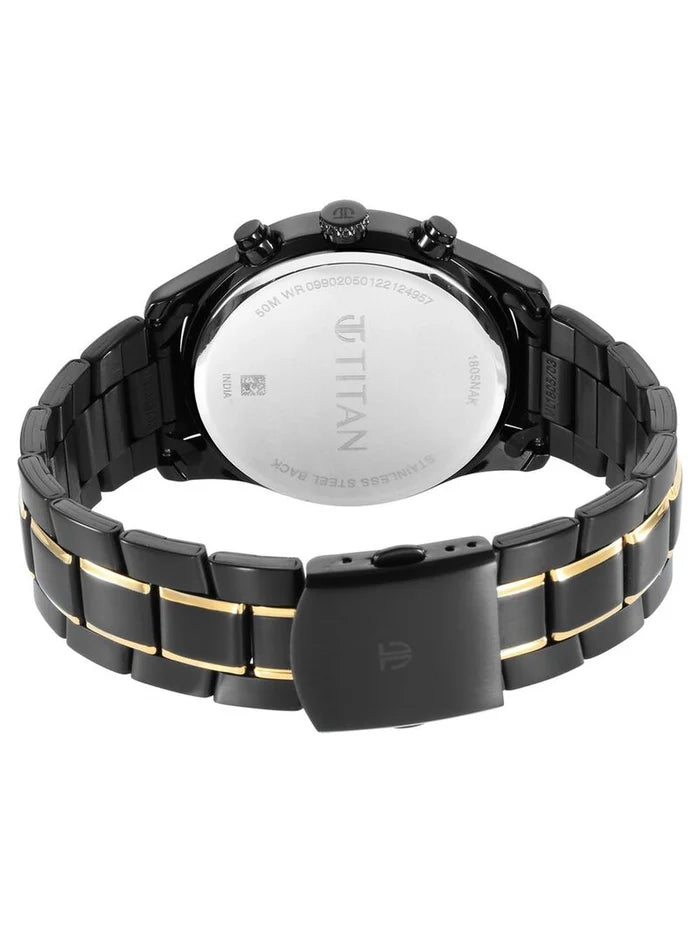 Titan Round Analog Watch - NU1805KM03
