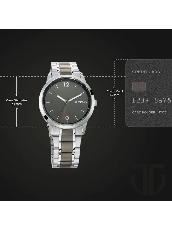 Titan Round Analog Watch - NU1806KM01