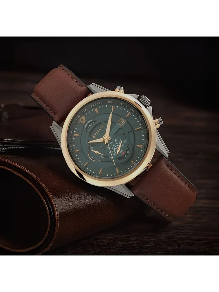 Titan Round Analog Watch - NU1830KL02