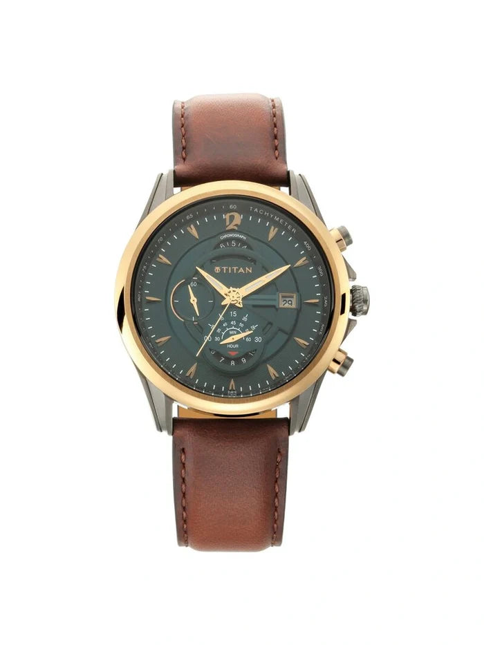 Titan Round Analog Watch - NU1830KL02