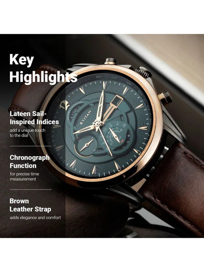 Titan Round Analog Watch - NU1830KL02