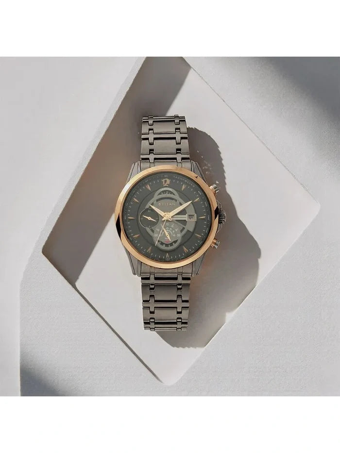 Titan Round Analog Watch - NU1830KM01