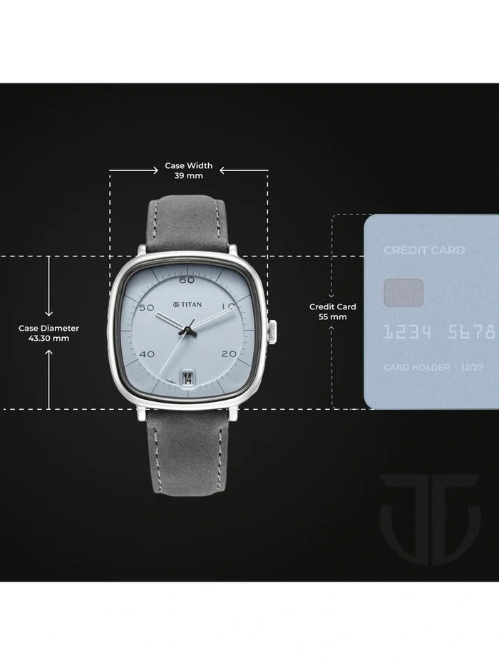 Titan Round Analog Watch - NU1885SL01