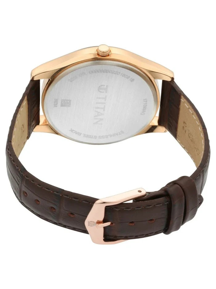 Titan Round Blue Dial Analog Watch - NU1713WL01