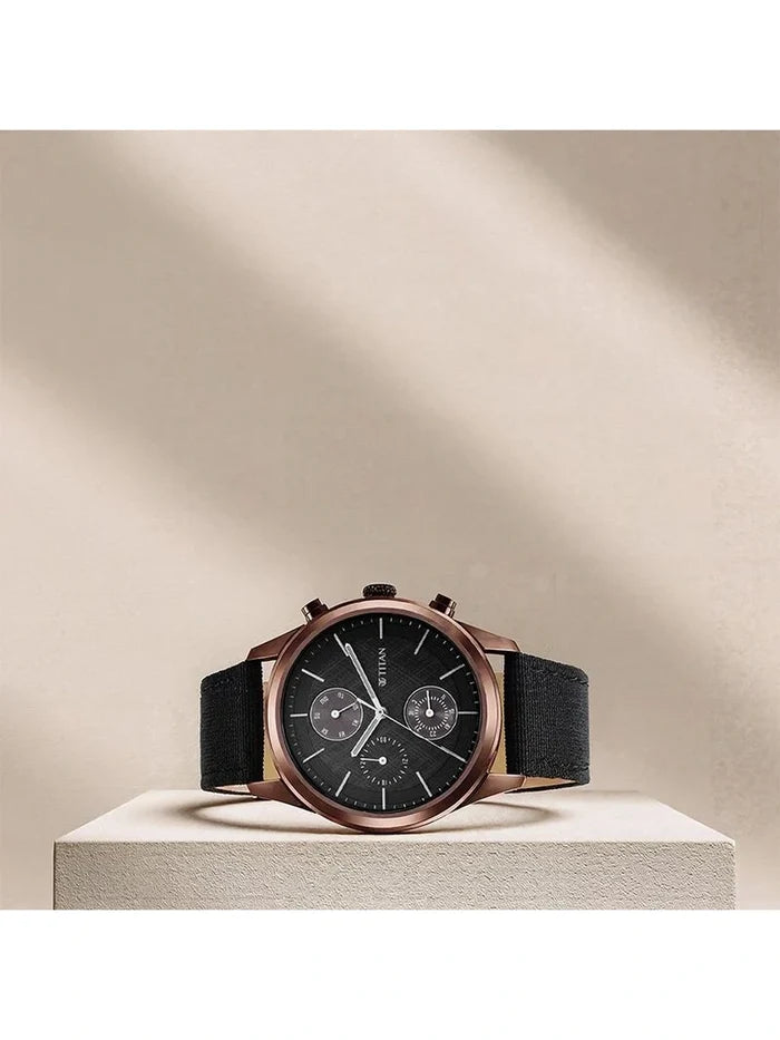 Titan Round Blue Dial Analog Watch - NU1805QP01