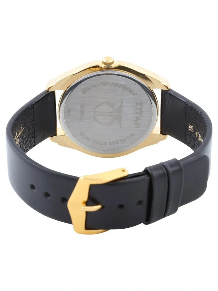 Titan Round Silver Dial Analog Watch - NU1578YL04