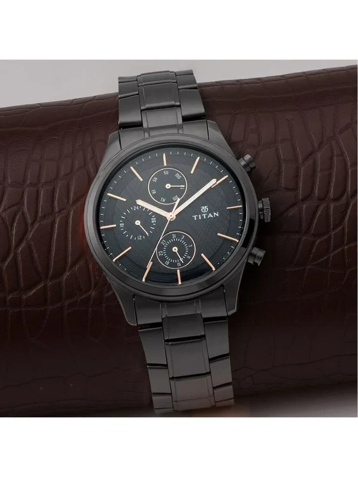 Titan Workwear Round Analog Watch - NU1805NM01
