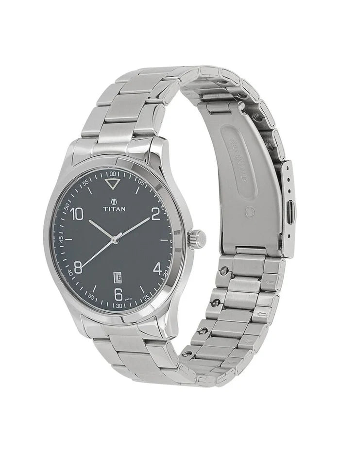 Titan Workwear Round Blue Dial Analog Watch - NU1770SM03