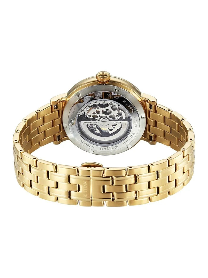 Titan Yin Yang Automatic Analog Green Dial Watch - 90222YM01