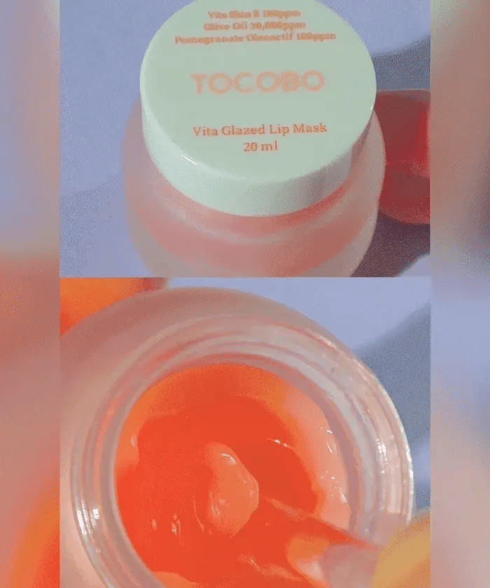 TOCOBO Vita Glazed Lip Mask  قناع الشفاه الليلي المغذي والملمع