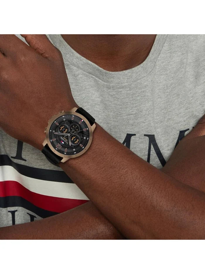 Tommy Hilfiger  Round Black Dial Analog Watch - TH1710491