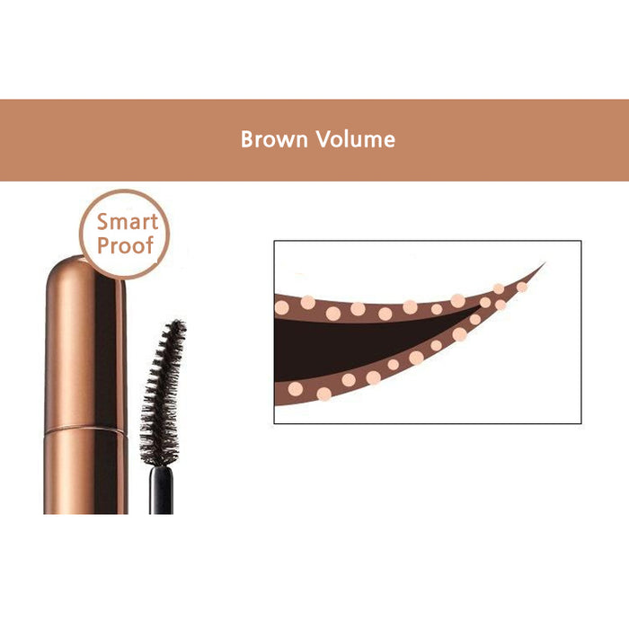 TONYMOLY The Shocking Cara Clear Volume Effect Brown Volume 06 ماسكارا الرموش البنية