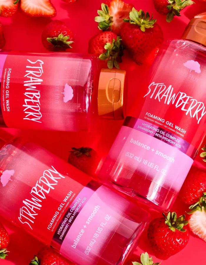 TREE HUT Strawberry foaming gel wash hydrating oil complex Strawberry + beta hydroxy acid
