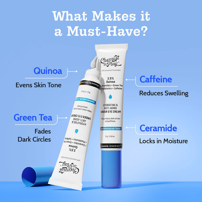 Under Eye Cream for Dark Circles with Caffeine & Green Tea - 15 gm
