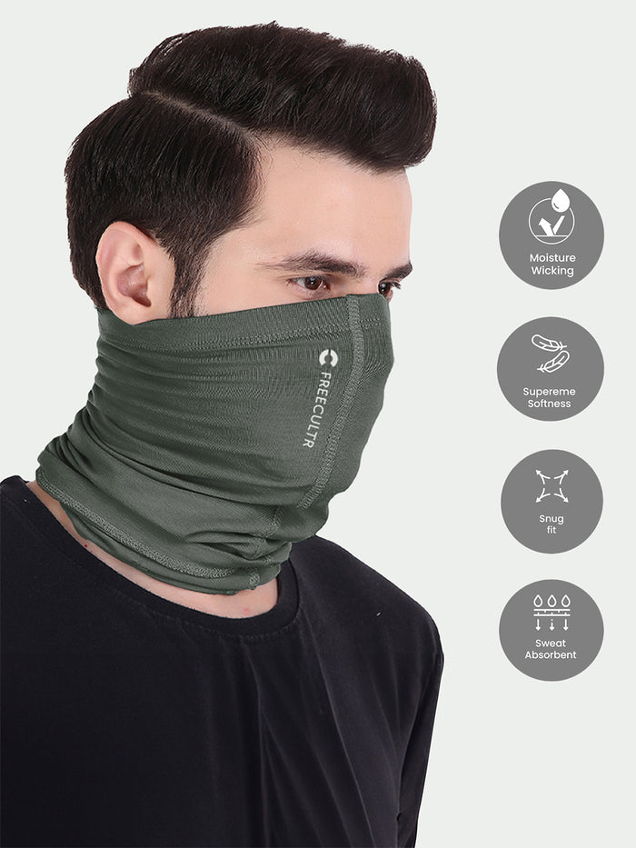 Unisex Bandana Masks - Plain (Pack of 1) Free