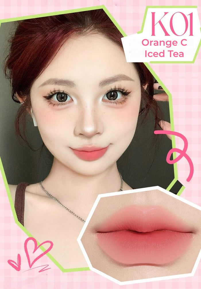 VEECCI Coffee Cloud Collection Matte Smooth Long-wear Lip Glaze T5515