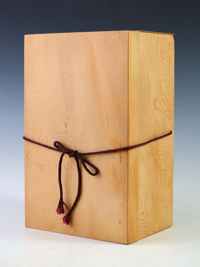Vintage Japanese Hinoki Wooden Noh Mask Okina -With Box
