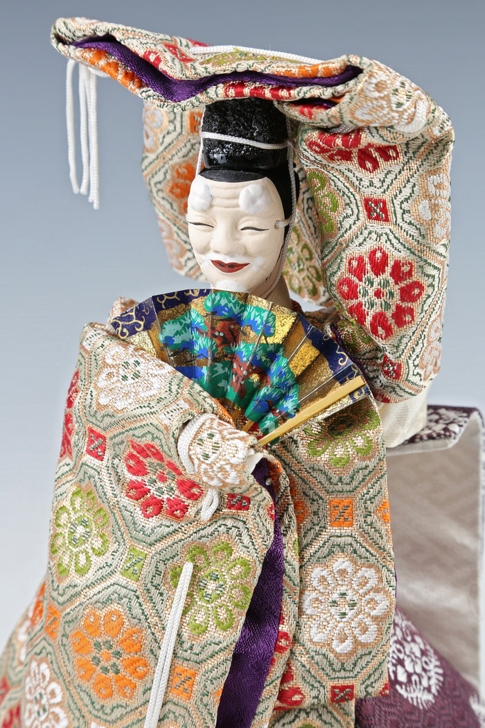 Vintage Japanese Noh Dancer Doll -Okina- Nijyo Product Tsushima
