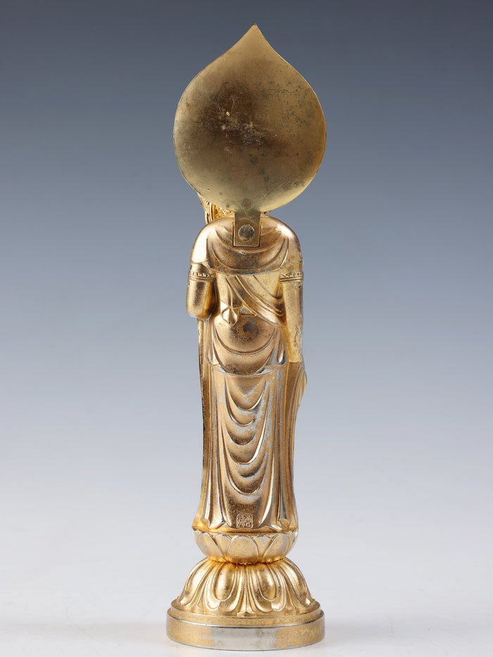 Vintage Shou Kannon Bosatsu Figure  Japanese Iron Buddhism Statue