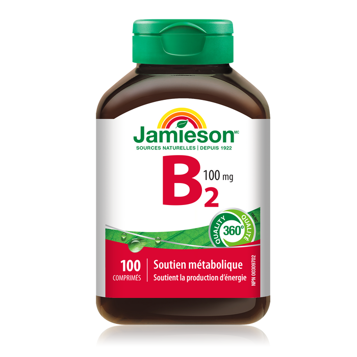 31000258 Jamieson Vitamin B2 Riboflavin 100 mg, 100 ct 2209_MAIN2