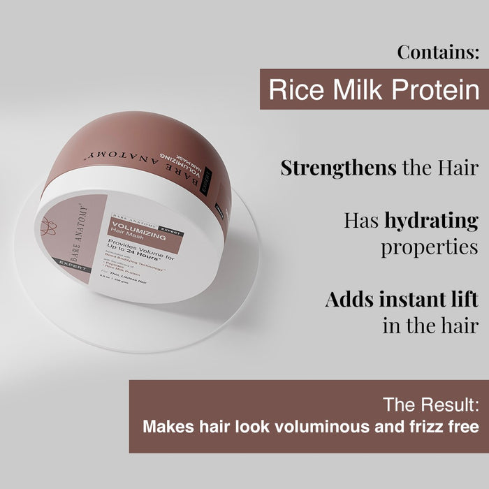 Volumizing Hair Mask With Rice Milk Protein and Peptides - 250 gm